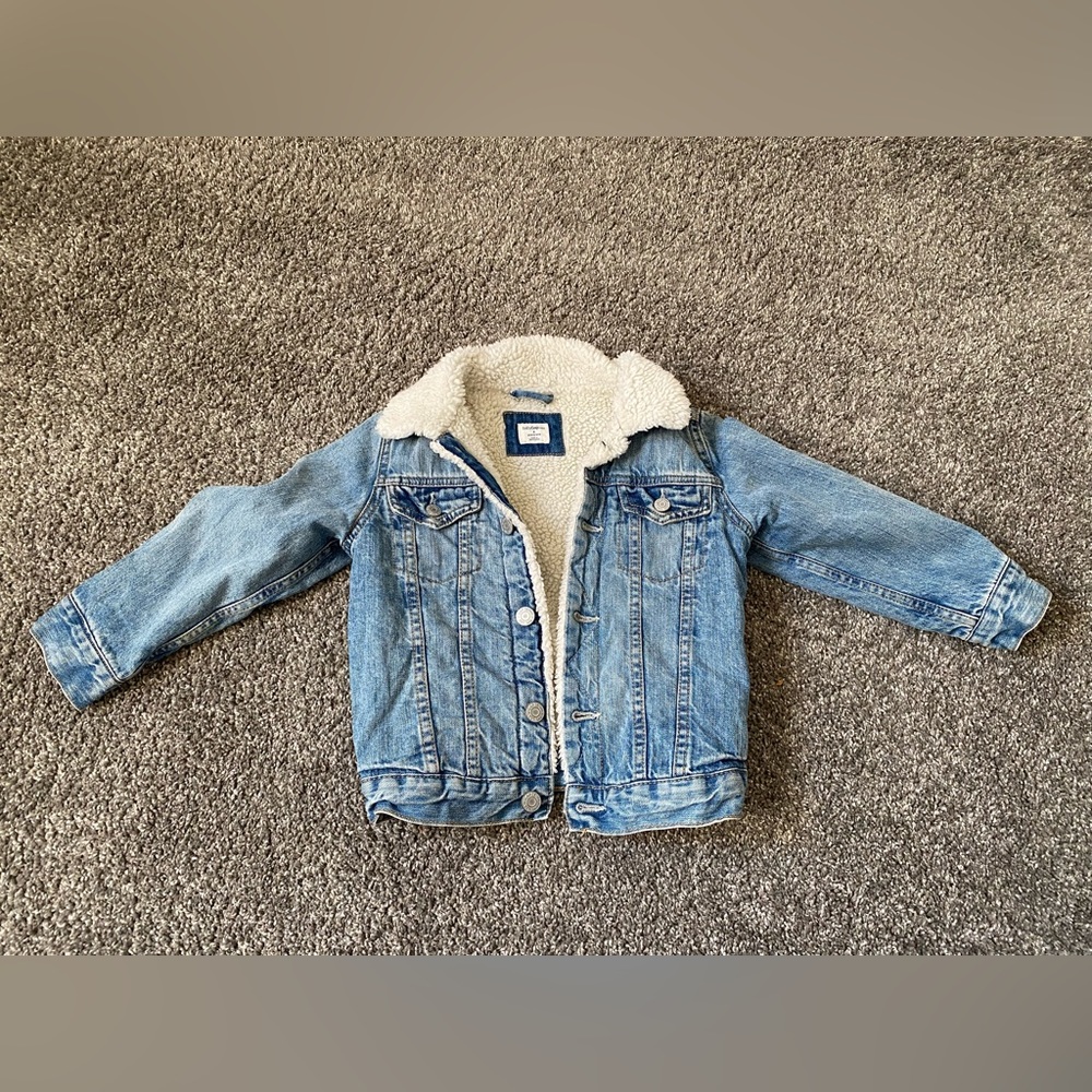 Baby gap Sherpa lined Jean jacket